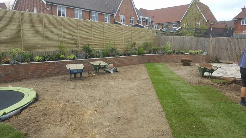 New lawn being laid - Garden makeover set 1 picture 5