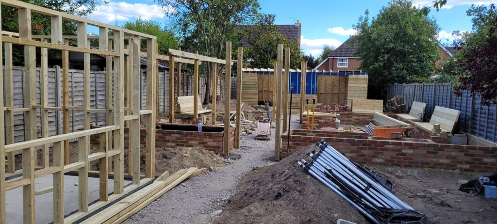 Garden makeover start of work