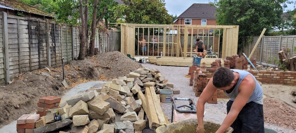 Garden makeover start of work 2